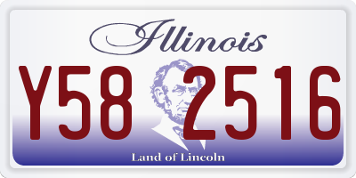 IL license plate Y582516