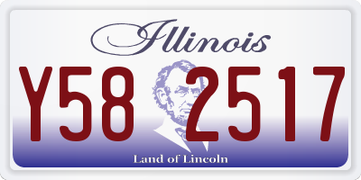 IL license plate Y582517