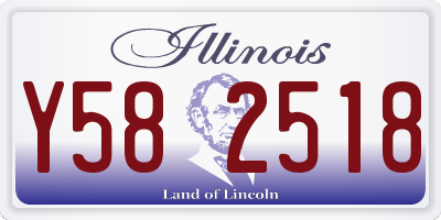 IL license plate Y582518