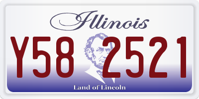 IL license plate Y582521