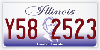 IL license plate Y582523