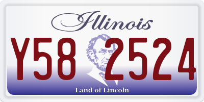 IL license plate Y582524