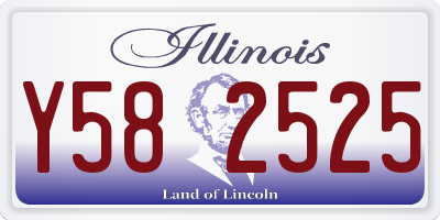 IL license plate Y582525