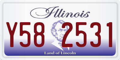 IL license plate Y582531