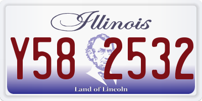 IL license plate Y582532