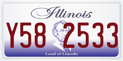 IL license plate Y582533