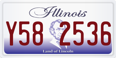 IL license plate Y582536