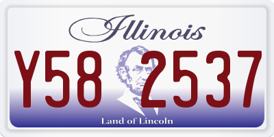 IL license plate Y582537