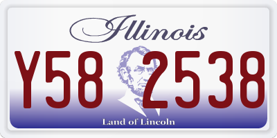 IL license plate Y582538
