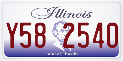 IL license plate Y582540