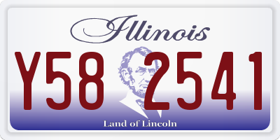 IL license plate Y582541