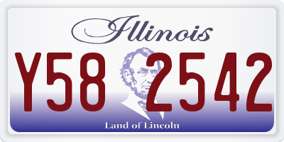 IL license plate Y582542