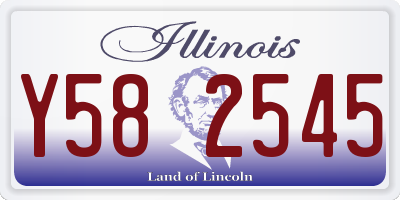 IL license plate Y582545