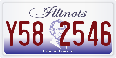IL license plate Y582546