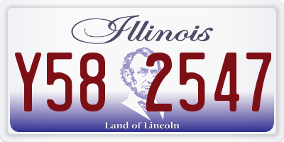IL license plate Y582547