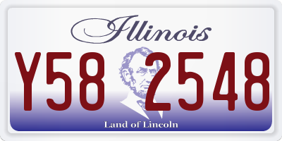 IL license plate Y582548