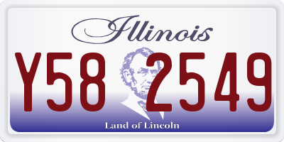 IL license plate Y582549