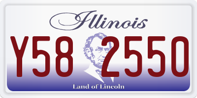 IL license plate Y582550
