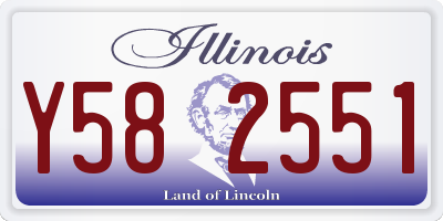 IL license plate Y582551