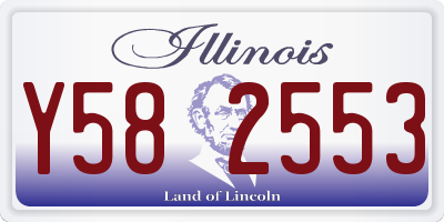 IL license plate Y582553