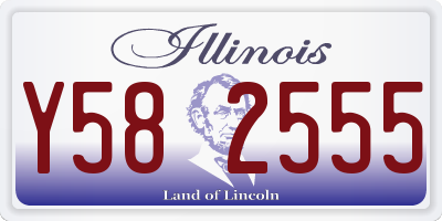 IL license plate Y582555