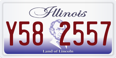 IL license plate Y582557