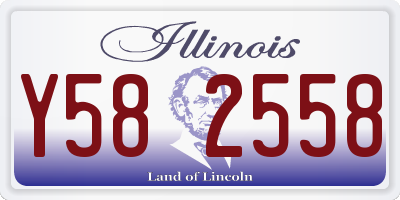 IL license plate Y582558
