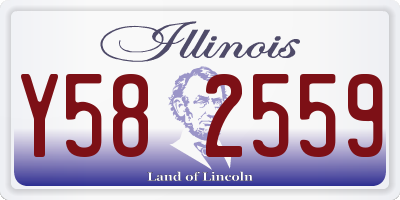 IL license plate Y582559