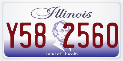 IL license plate Y582560