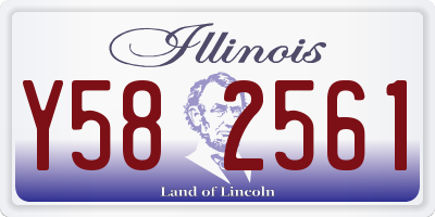 IL license plate Y582561