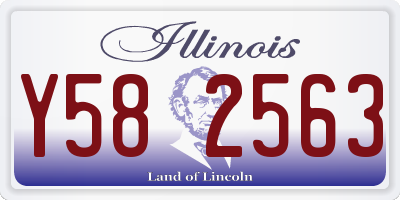 IL license plate Y582563