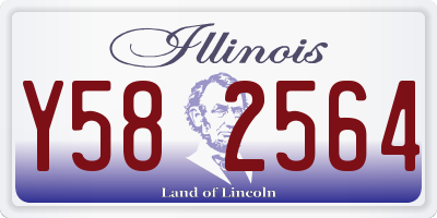 IL license plate Y582564