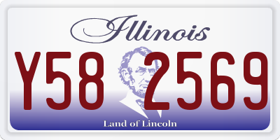IL license plate Y582569