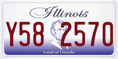 IL license plate Y582570