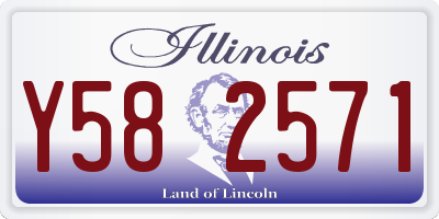 IL license plate Y582571