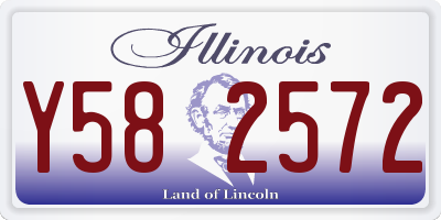 IL license plate Y582572