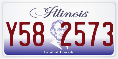 IL license plate Y582573