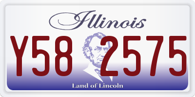 IL license plate Y582575