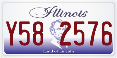 IL license plate Y582576