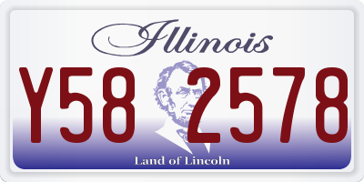 IL license plate Y582578