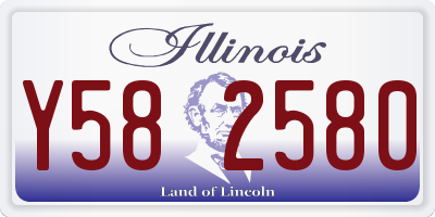 IL license plate Y582580