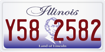 IL license plate Y582582