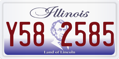 IL license plate Y582585