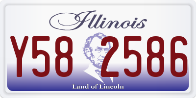 IL license plate Y582586