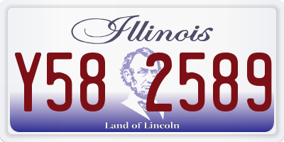 IL license plate Y582589
