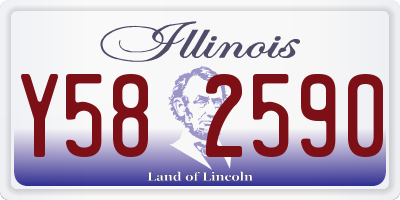 IL license plate Y582590