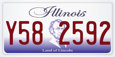 IL license plate Y582592
