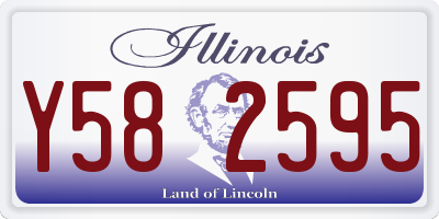 IL license plate Y582595