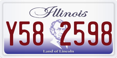 IL license plate Y582598