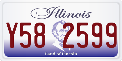 IL license plate Y582599